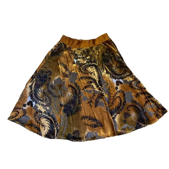 VTG Velvet Embellished Paisley Shirt - Picture 1 of 8